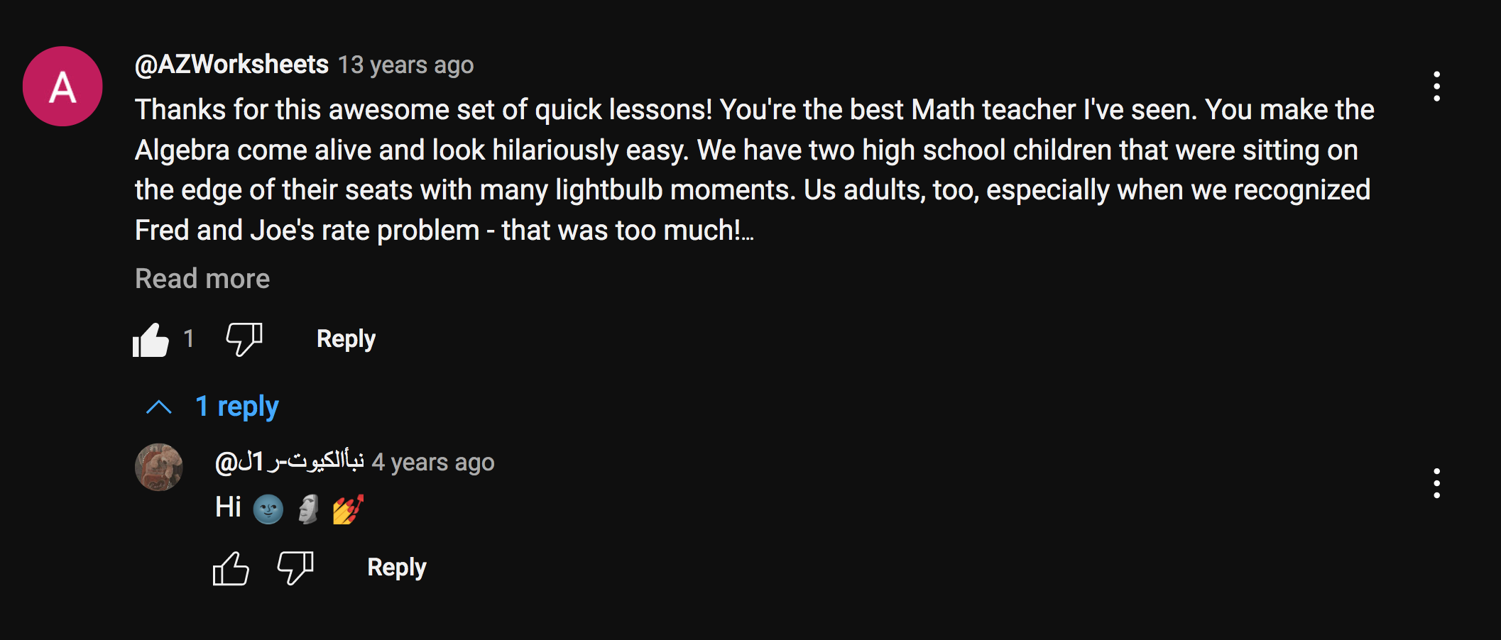 hanks for the lessons youtube