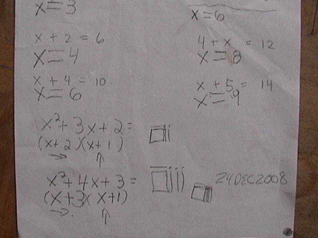 addition worksheet with algebra and two simple factoring