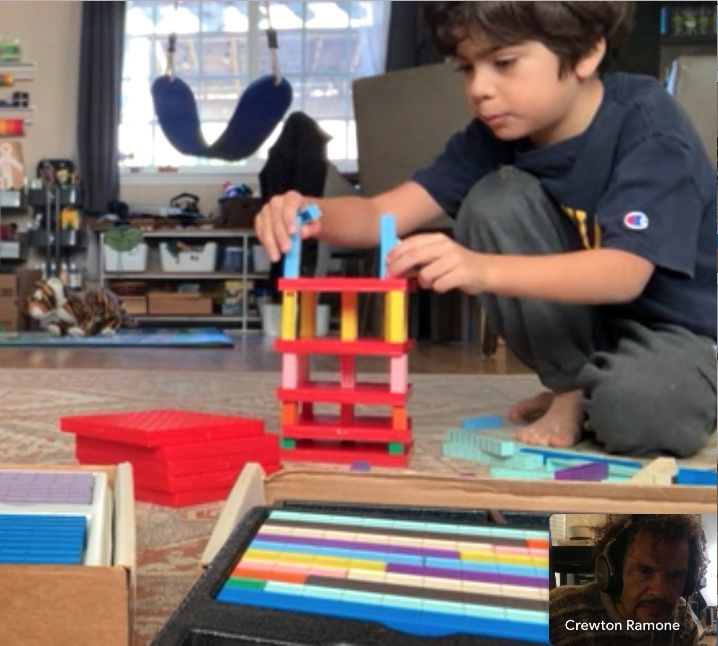 base ten block tower, addends with base ten blocks, homeschool, math manipulatives