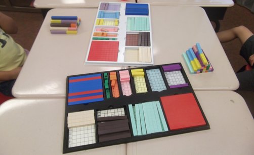 Multi sensory math, base 10 blocks, manipulatives, mortensen math kit,